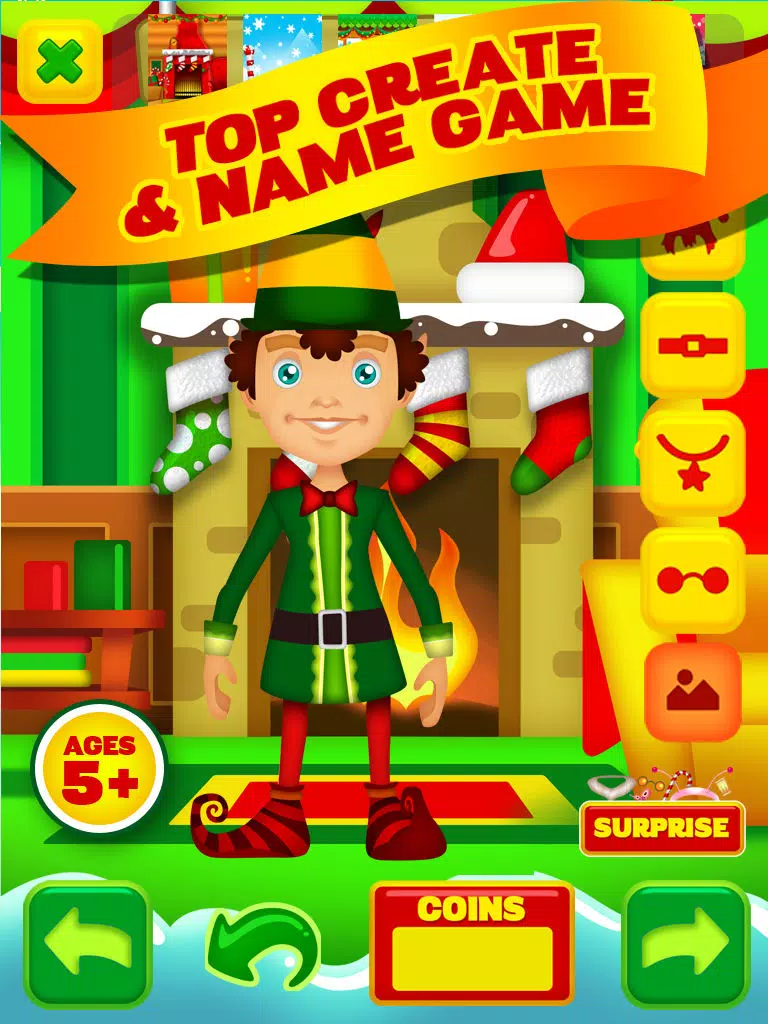 Name My Santas Amazing Little Helper North Pole Magic Builder Elf Design Game - Free App iPad Screenshots