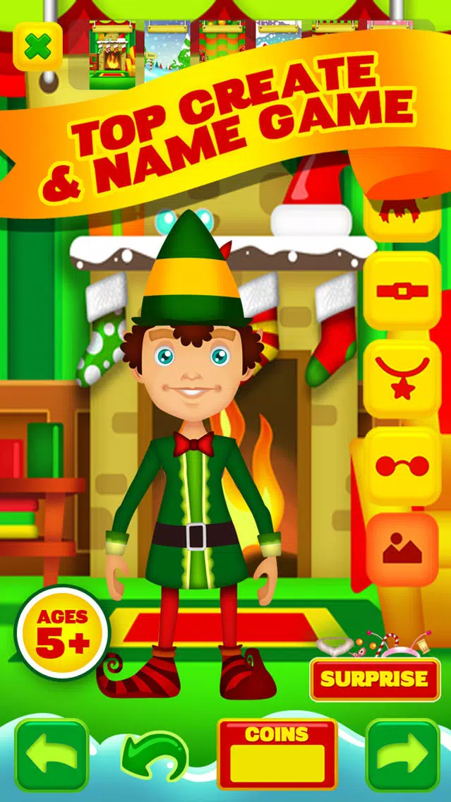 Name My Santas Amazing Little Helper North Pole Magic Builder Elf Design Game - Free App Screenshots