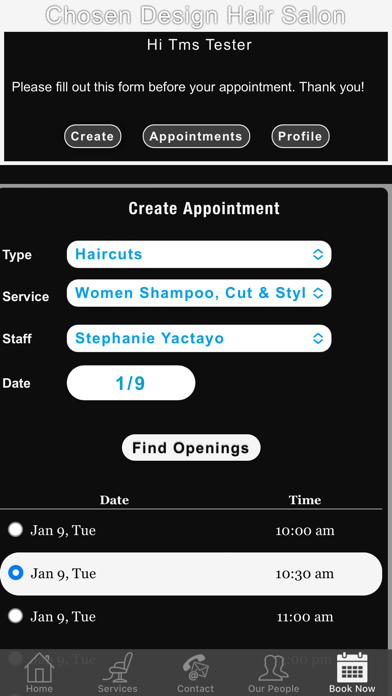 Chosen Design Hair Salon Screenshots