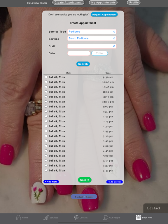 La Vida Nail Spa iPad Screenshots