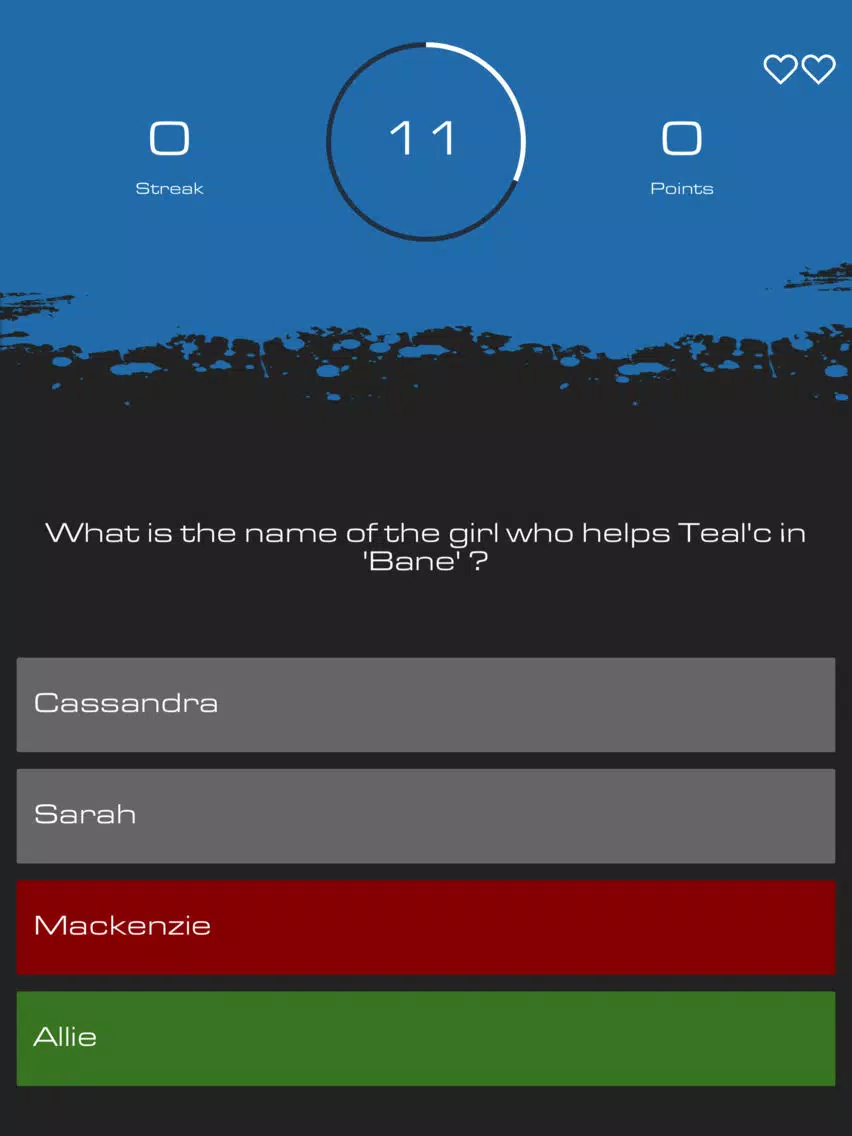 Quiz for Stargate SyFy TV Show iPad  स्क्रीनशॉट