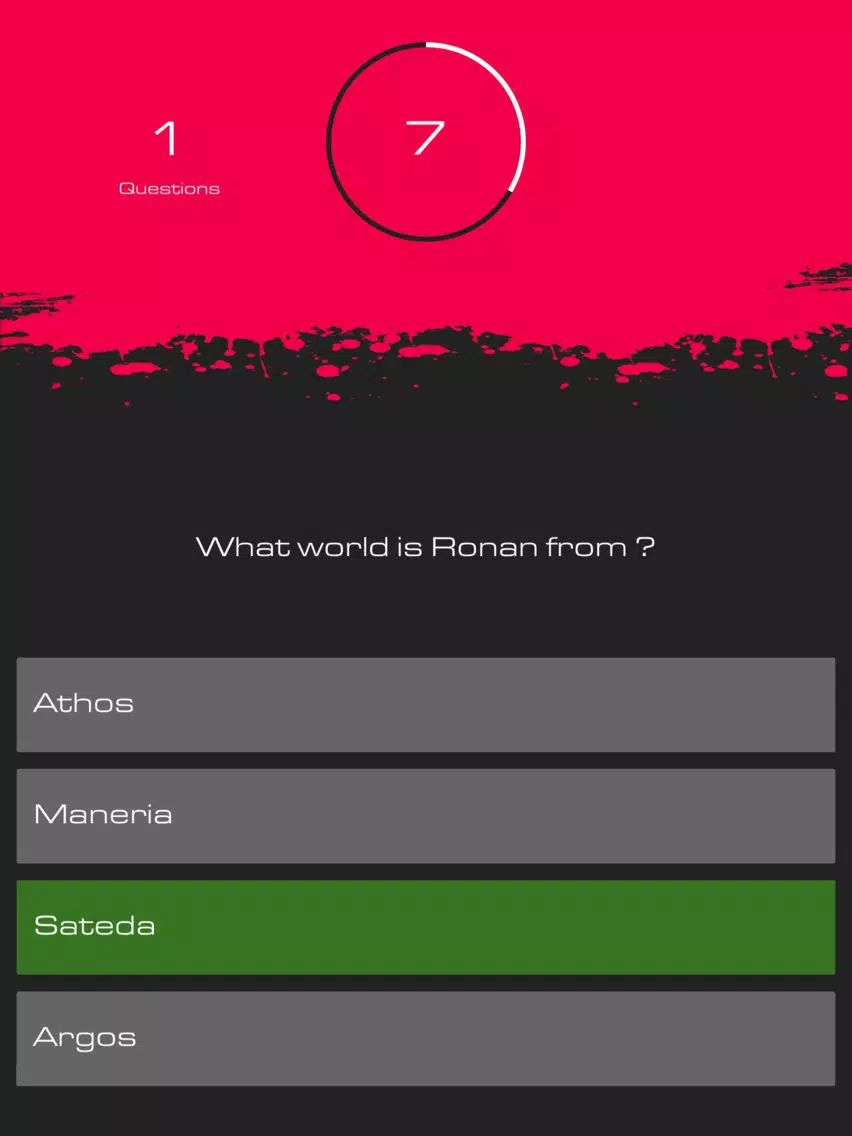 Quiz for Stargate SyFy TV Show iPad  स्क्रीनशॉट