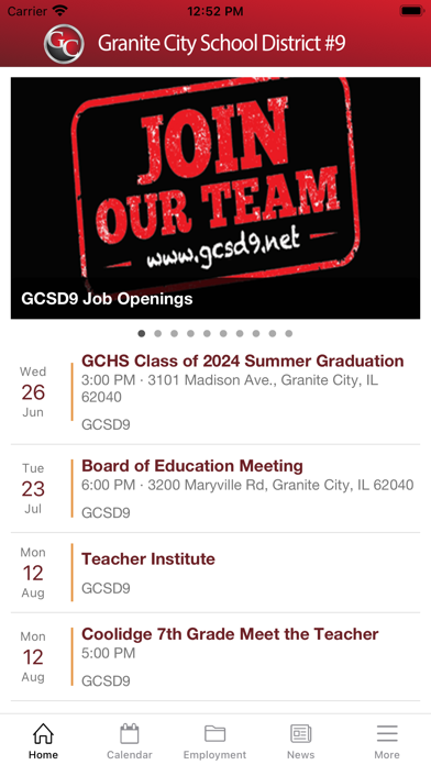 Granite City CUSD #9 Screenshots