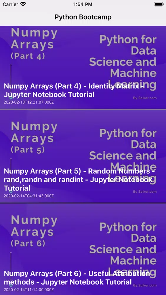 Python for Data Science Course Screenshots