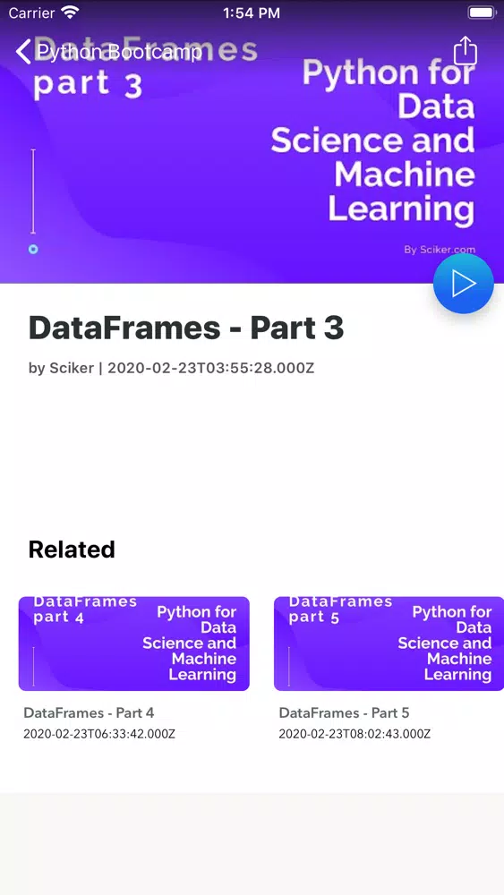 Python for Data Science Course Screenshots