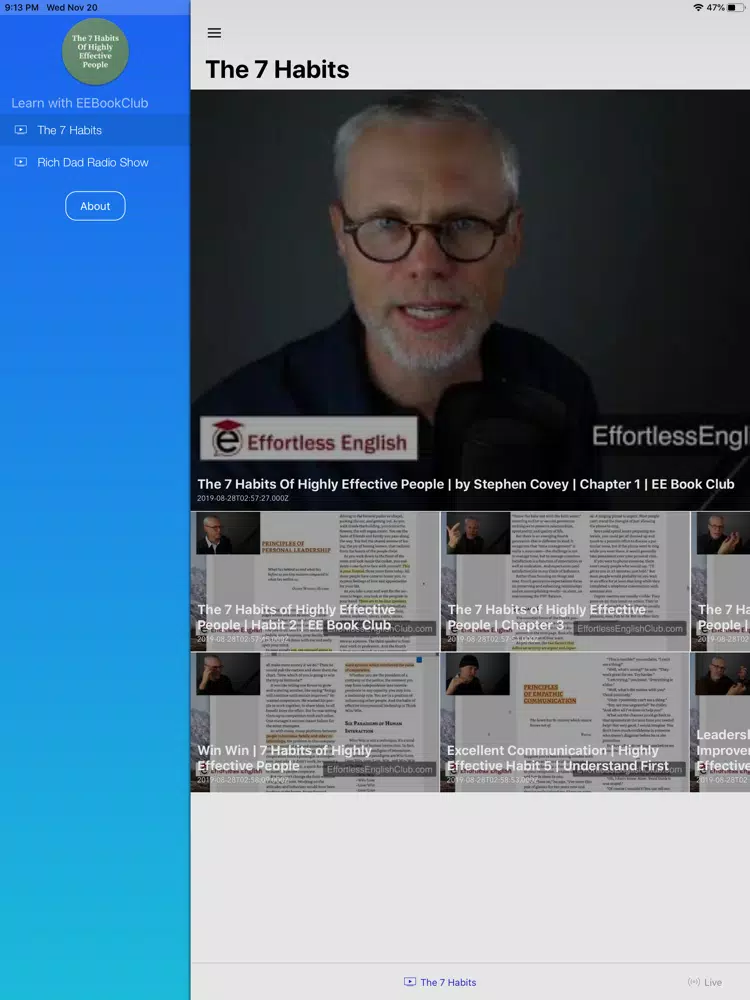 The 7 Habits - EEBookClub iPad Screenshots