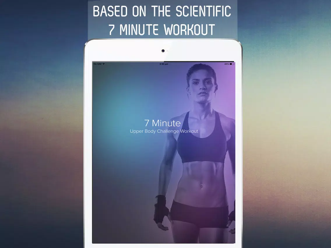 7 Minute Upper Body Challenge Workout for Toning Arms, Shoulder, Chest, Back, and Abs iPad Screenshots