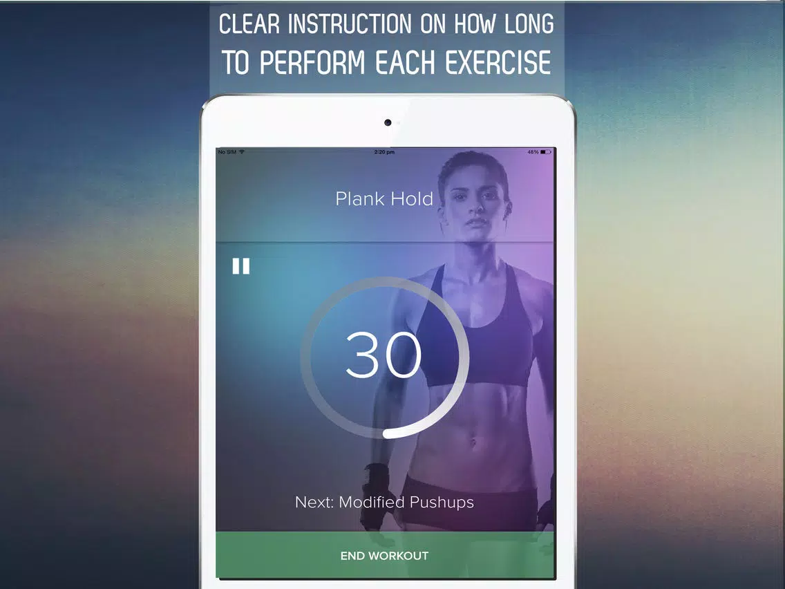 7 Minute Upper Body Challenge Workout for Toning Arms, Shoulder, Chest, Back, and Abs iPad Screenshots