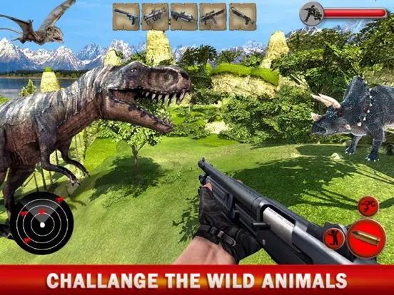 Dinosaur Hunter Pro 2016: T-Rex Wild Animals Rifle Shooting Hunting Simulator iPad  سکرین شاٹس