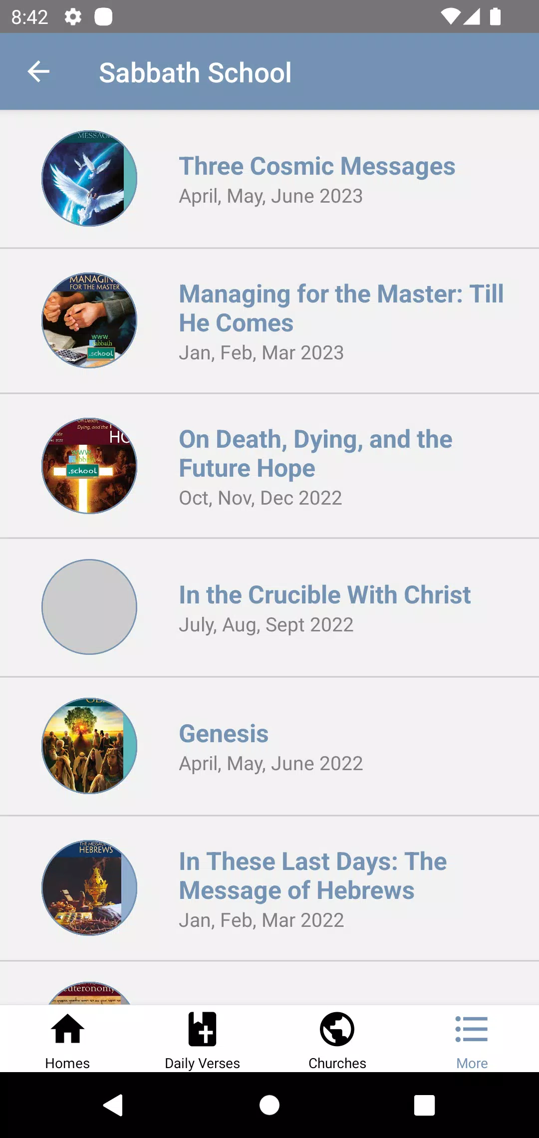 SDA Bible Study Screenshots