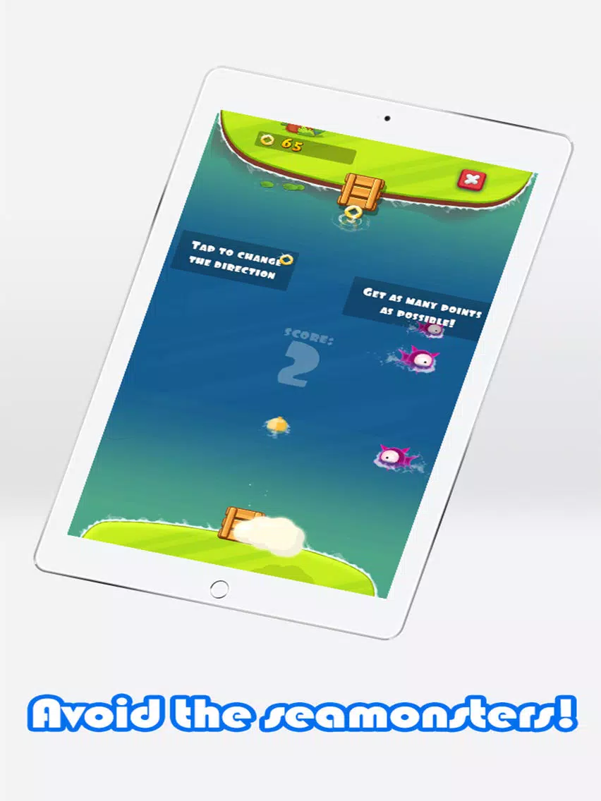 Capturas de pantalla de Seamonster Swim - help fishy escape sea monsters iPad 