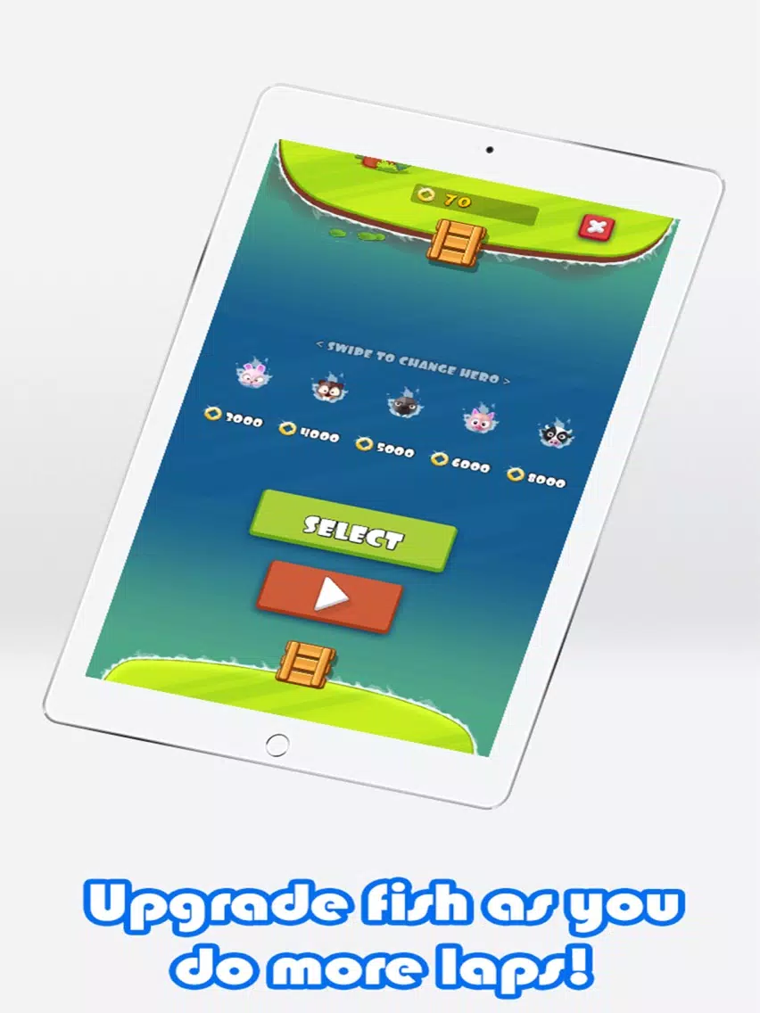 Capturas de pantalla de Seamonster Swim - help fishy escape sea monsters iPad 