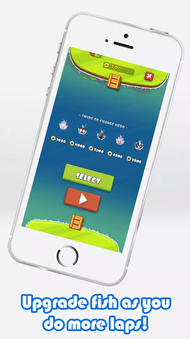 Capturas de pantalla de Seamonster Swim - help fishy escape sea monsters