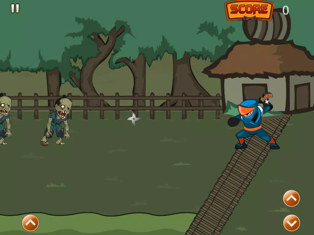 A Fighting Retro Ninja Urban Undead - Fighting Slash Adventure Game Free iPad Screenshots