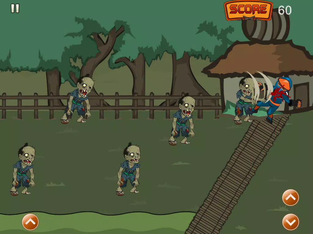 A Fighting Retro Ninja Urban Undead - Fighting Slash Adventure Game Free iPad Screenshots