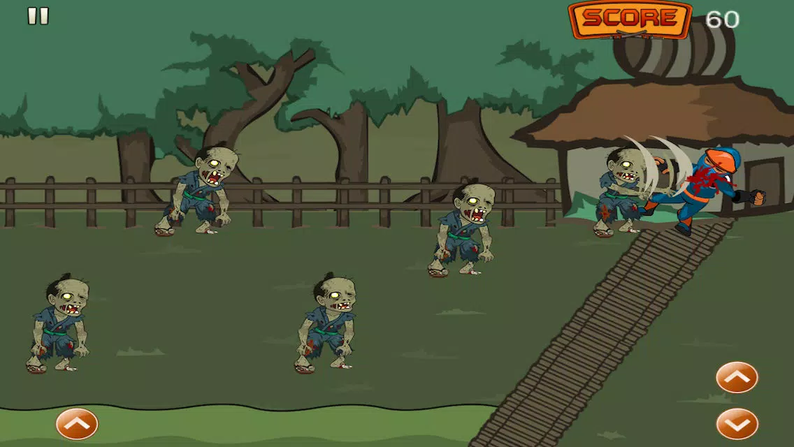 A Fighting Retro Ninja Urban Undead - Fighting Slash Adventure Game Free Screenshots