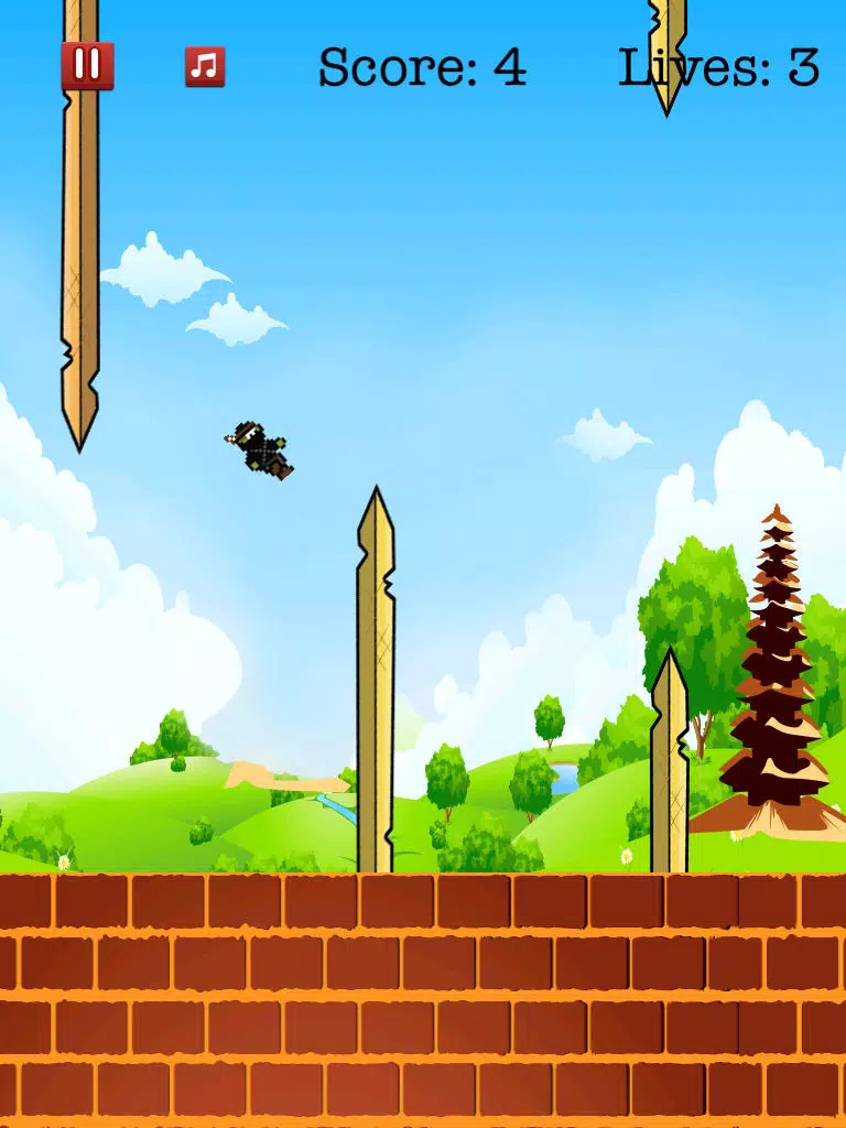 A Flying Ninja Samurai Attack FREE iPad  Screenshots