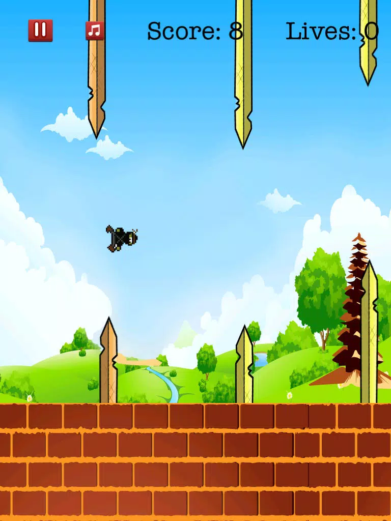 A Flying Ninja Samurai Attack FREE iPad  Screenshots