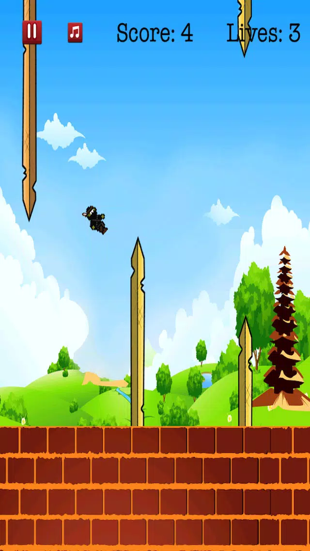 A Flying Ninja Samurai Attack FREE Screenshots