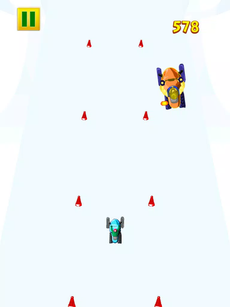 Screenshot di A Snowmobile Frozen Rally Racing - Fun Kids Off-Road Moto Race Blitz iPad