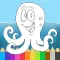 Ocean Animals Octo Fish Coloring Book