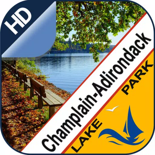 Champlain & Adirondack Mountains lake & park trail Champlain & Adirondack Mountains lake & park trail