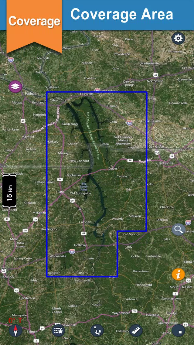 Kentucky & Barkley offline lake and park trails Screenshots