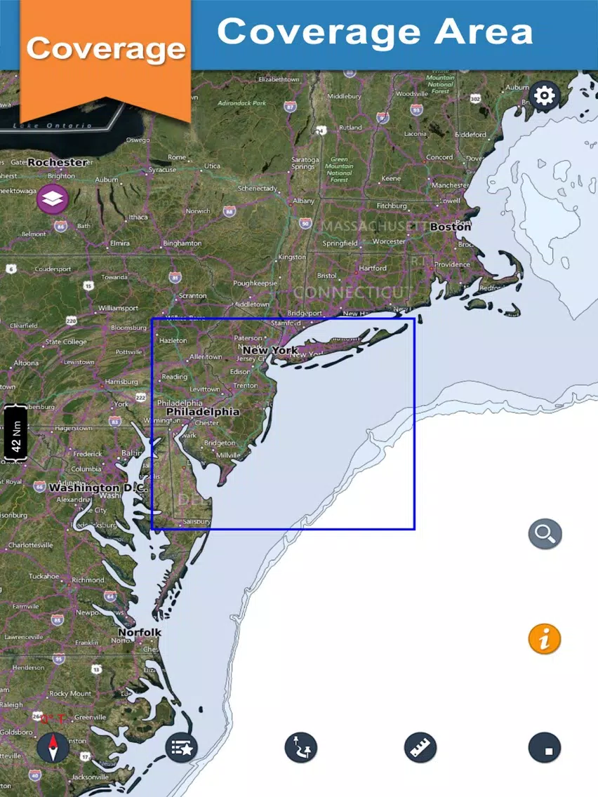New Jersey Charts For Sailing iPad Screenshots