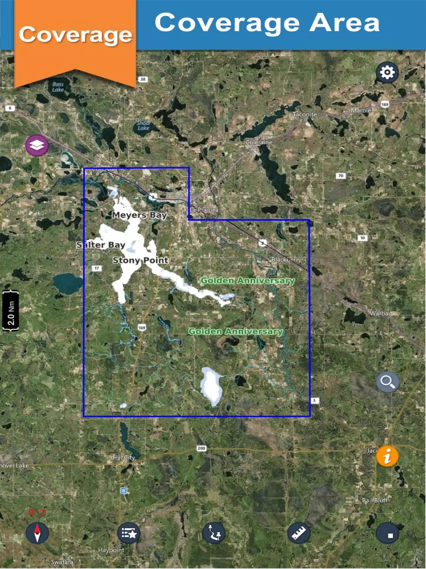 Pokegama lake & Golden Anniversary park gps trails iPad Screenshots