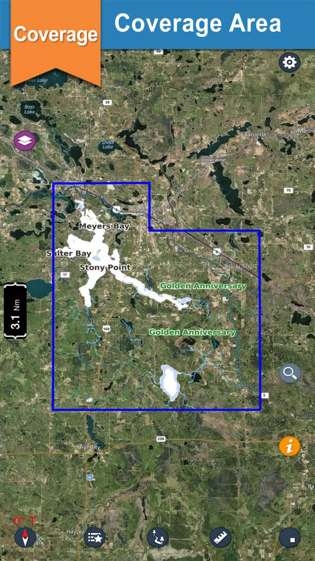 Pokegama lake & Golden Anniversary park gps trails Screenshots