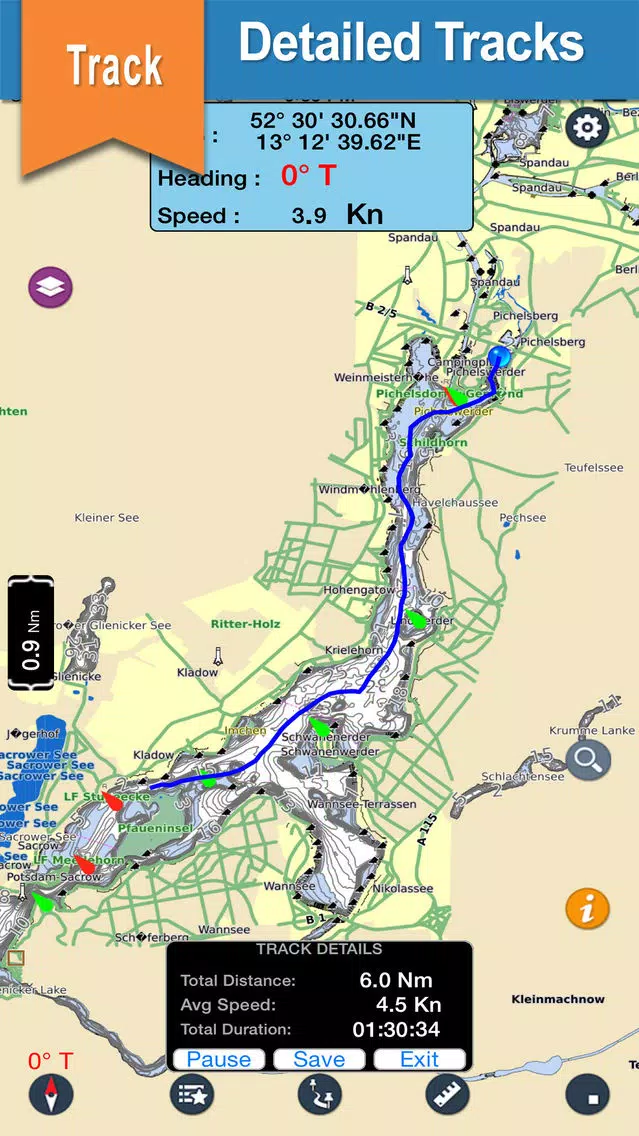 Pokegama lake & Golden Anniversary park gps trails Screenshots