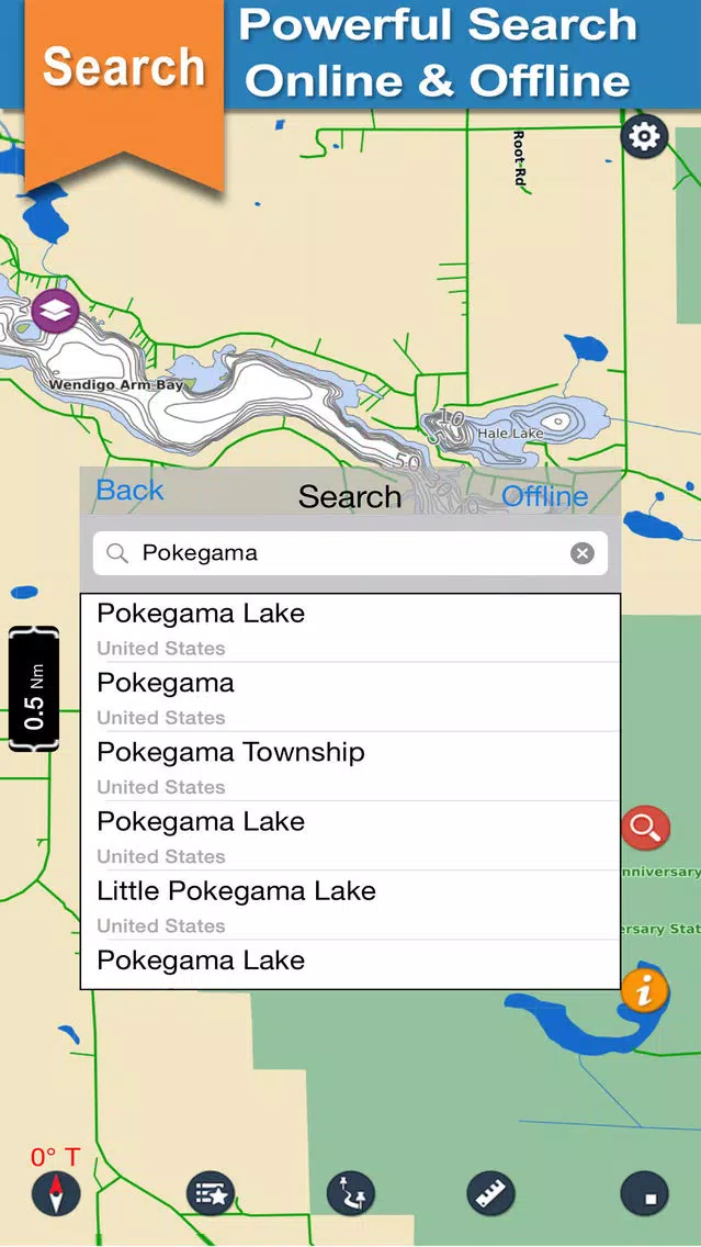 Pokegama lake & Golden Anniversary park gps trails Screenshots