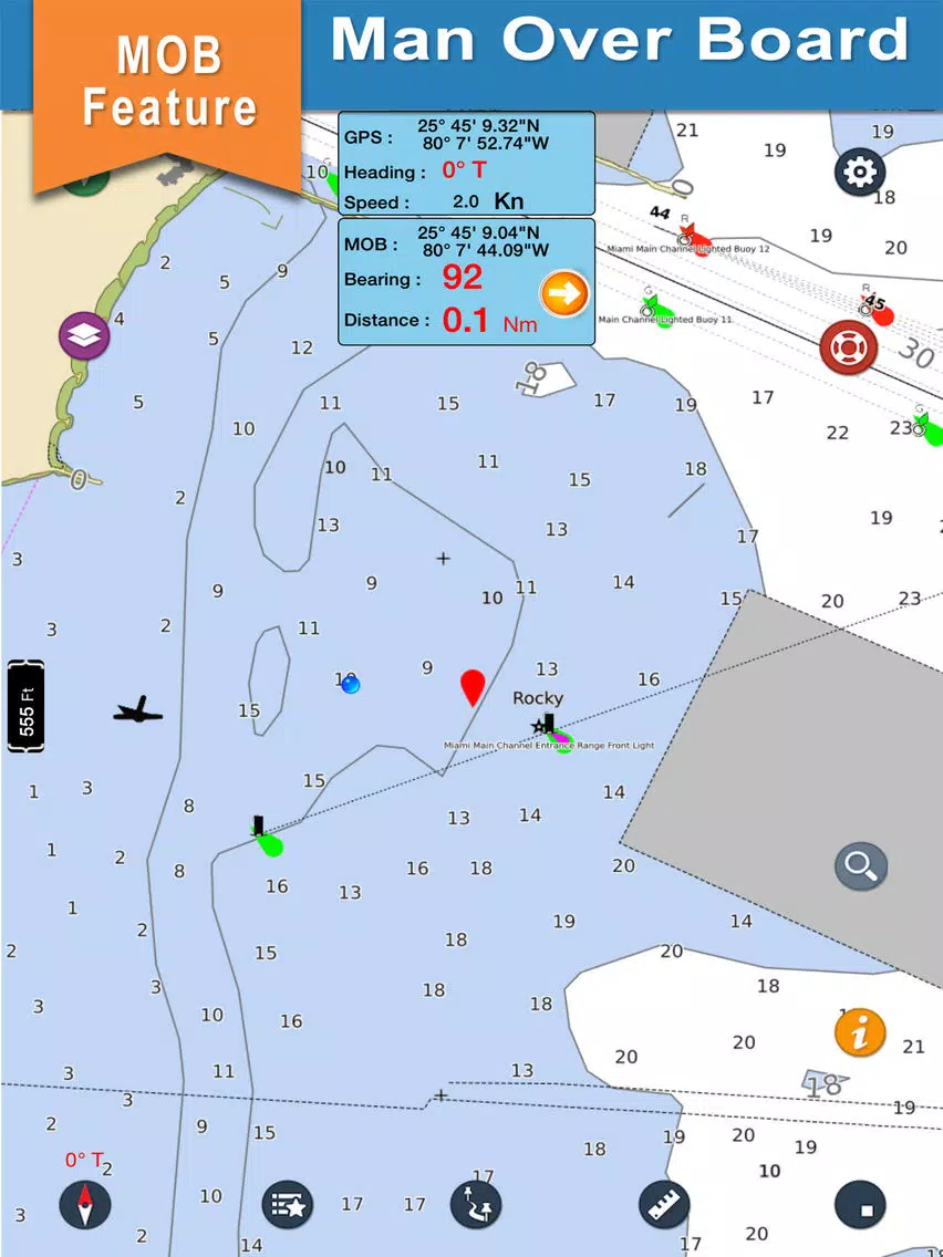 Spain Atlantic Nautical Charts iPad Screenshots
