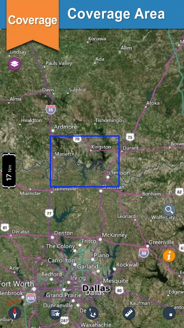 Lake Texoma gps offline nautical chart for boaters Screenshots