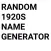 Random 1920s Name Generator
