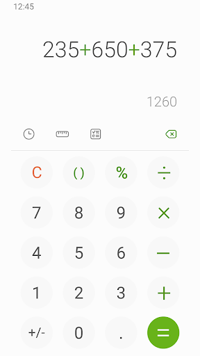 Samsung Calculator Screenshots