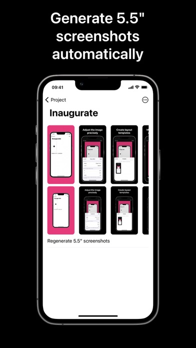 Inaugurate: Mockup Screenshot Screenshots