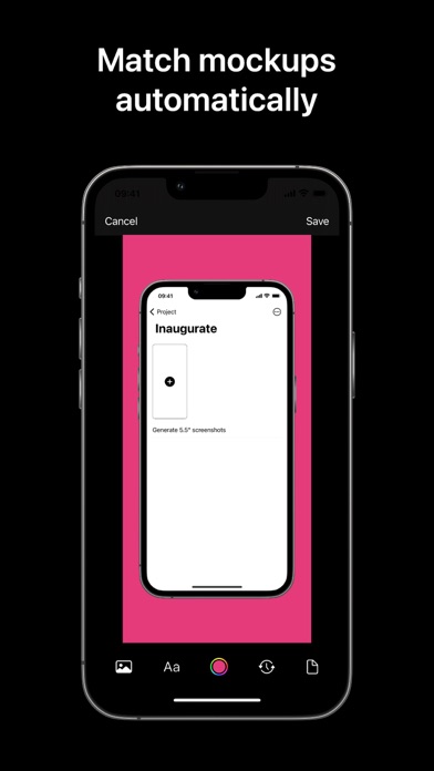 Inaugurate: Mockup Screenshot Screenshots