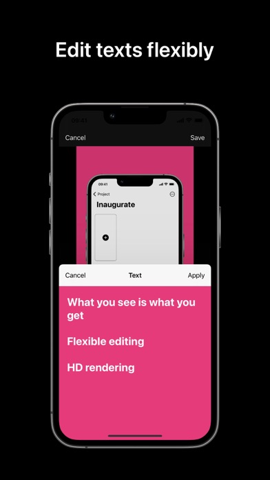Inaugurate: Mockup Screenshot Screenshots