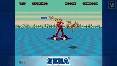 Capturas de tela do Space Harrier II Classic