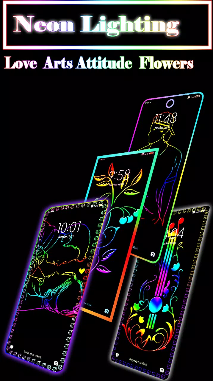 Edge Border Lighting Wallpaper Screenshots