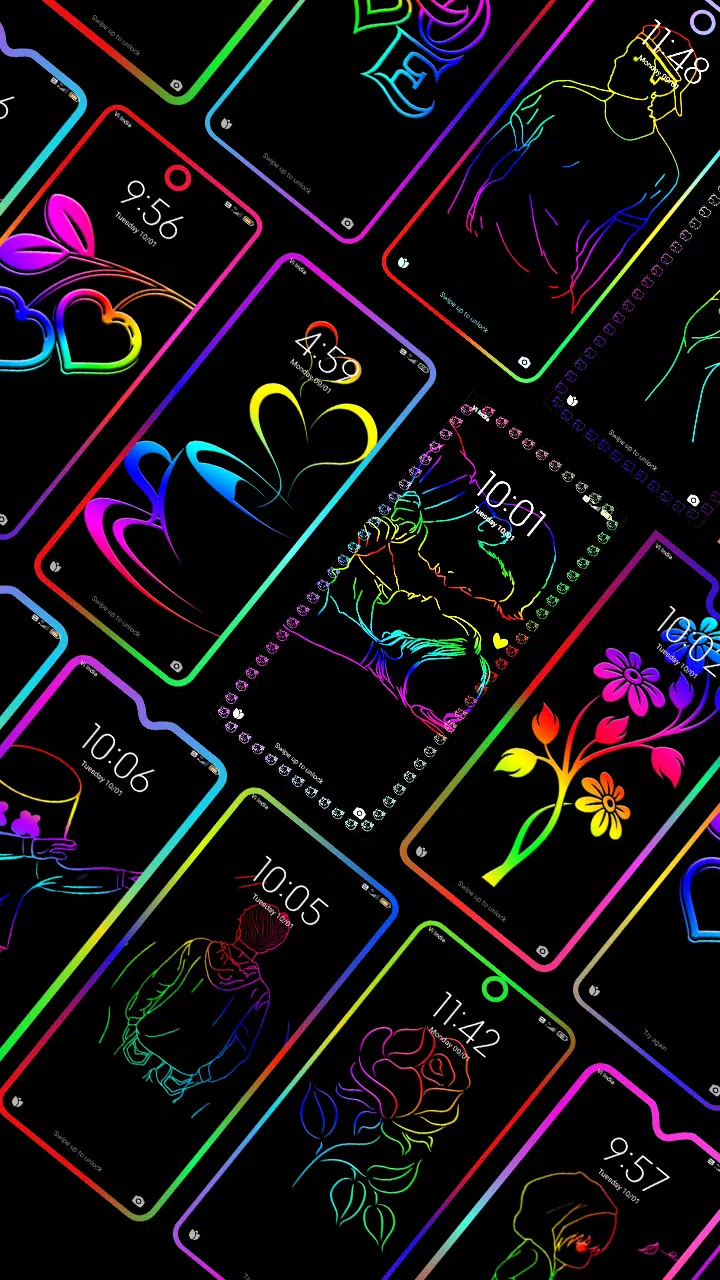 Edge Border Lighting Wallpaper Screenshots