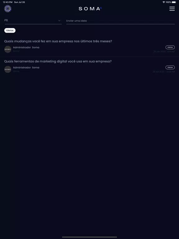 Seja Soma iPad Screenshots