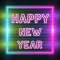 2021 New Year Neon Stickers