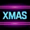 Neon Merry Xmas Stickers