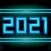 Neon New Year Stickers 2021
