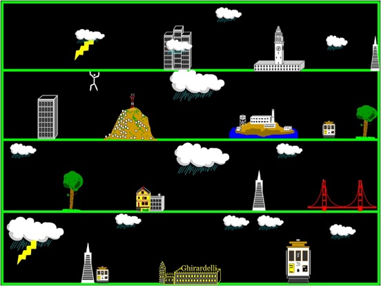 Tangkapan layar City Jumper iPad 