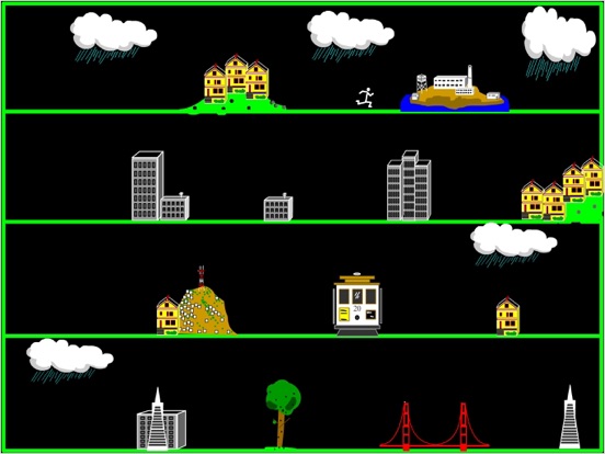 Tangkapan layar City Jumper iPad 
