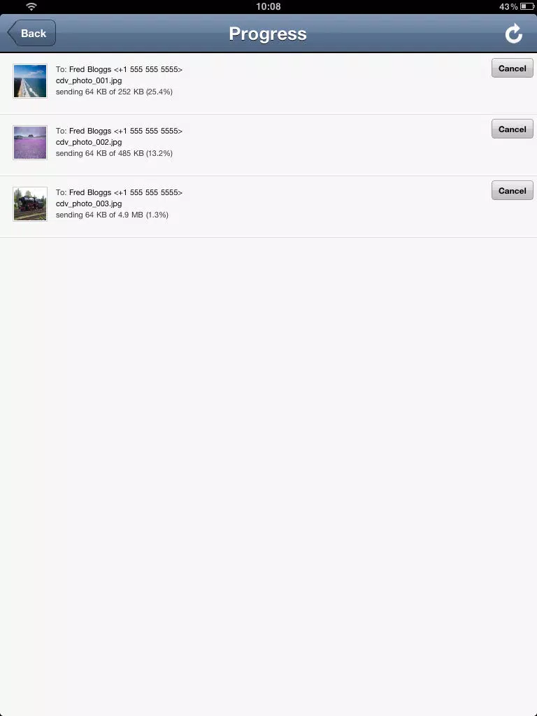 SendItz - Send, Share, Store Files iPad Screenshots