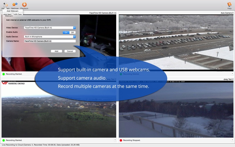 DVR.Webcam - OneDrive Edition Screenshots